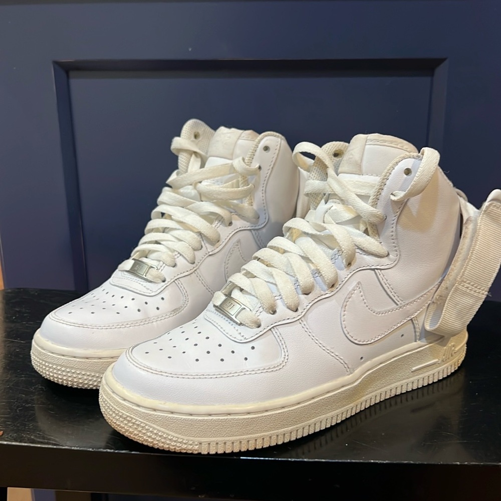 Nike Kids White High-Top Sneakers